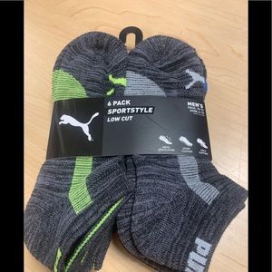 NWT 6 pack Puma men’s athletic crew socks